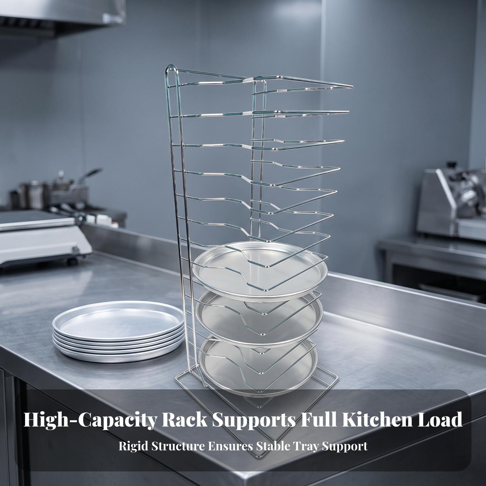 Kitchen Baking Pan Organizer - Suporte Vertical para Resfriamento de Pizza