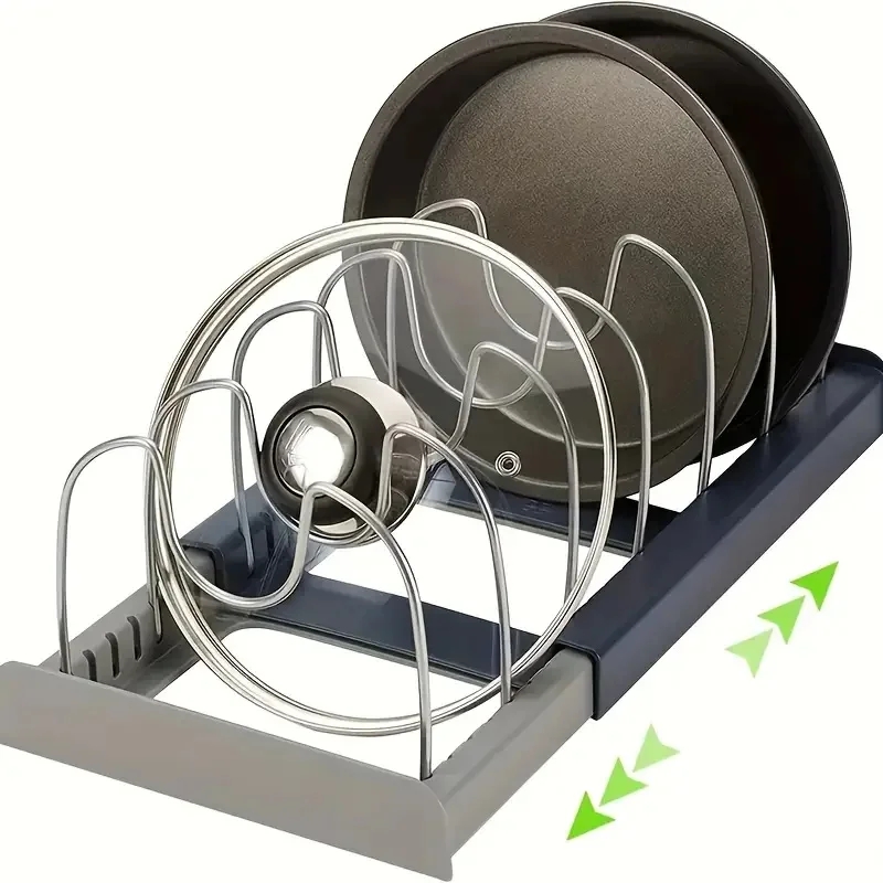 Kitchen Baking Pan Organizer - Rack de armazenamento de aço inoxidável