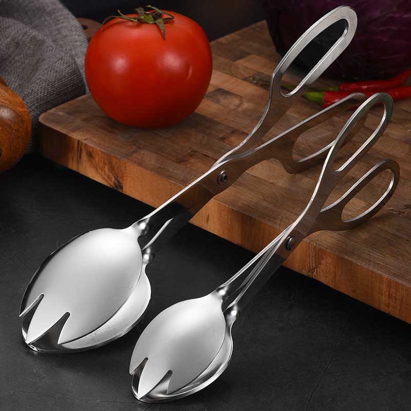 Bread Baking Kitchen Utensils - Pinças de buffet de aço inoxidável,