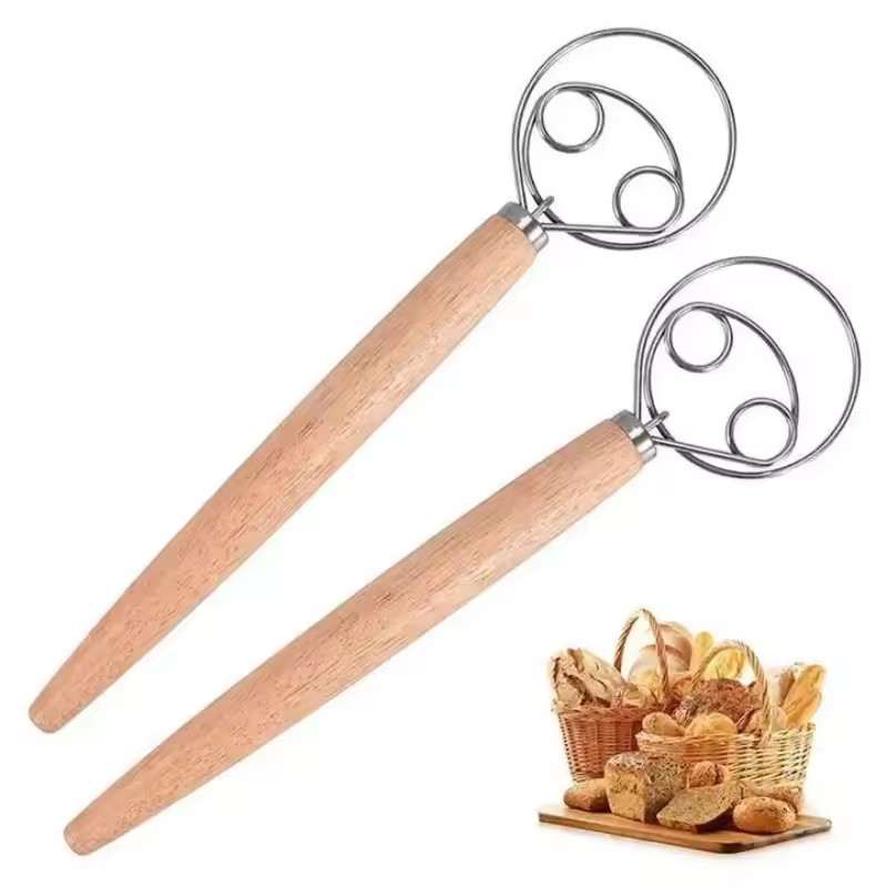 Bread Baking Kitchen Utensils - Batedor de Massa em Aço Inoxidável