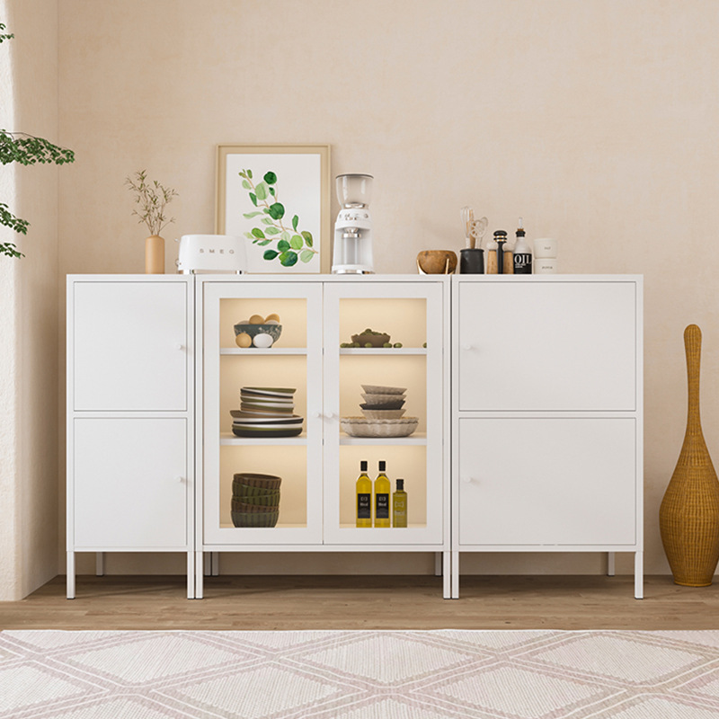 Kitchen Zain - Armários laterais de ferro forjado, armários