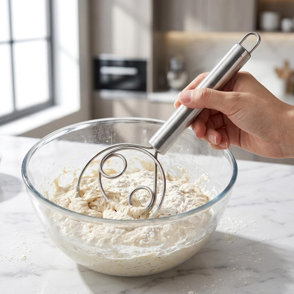 Batedor de Massa de Aço Inoxid - Bread Baking Kitchen Utensils avaliação e preço