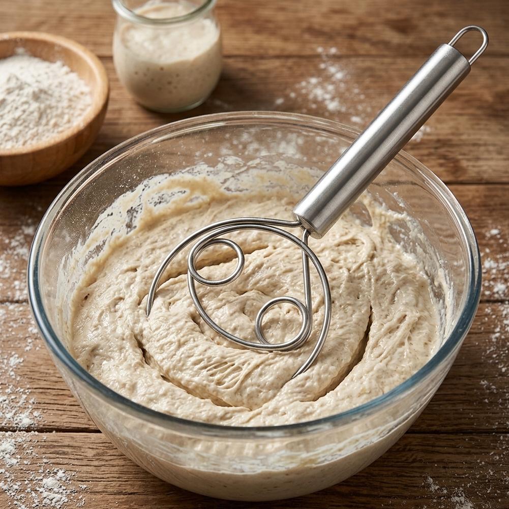 Batedor de Massa de Aço Inoxid - Bread Baking Kitchen Utensils avaliação e preço
