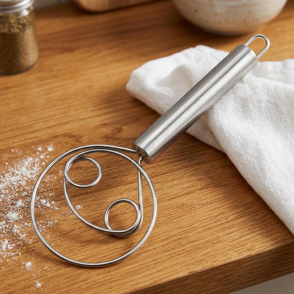 Batedor de Massa de Aço Inoxid - Bread Baking Kitchen Utensils avaliação e preço