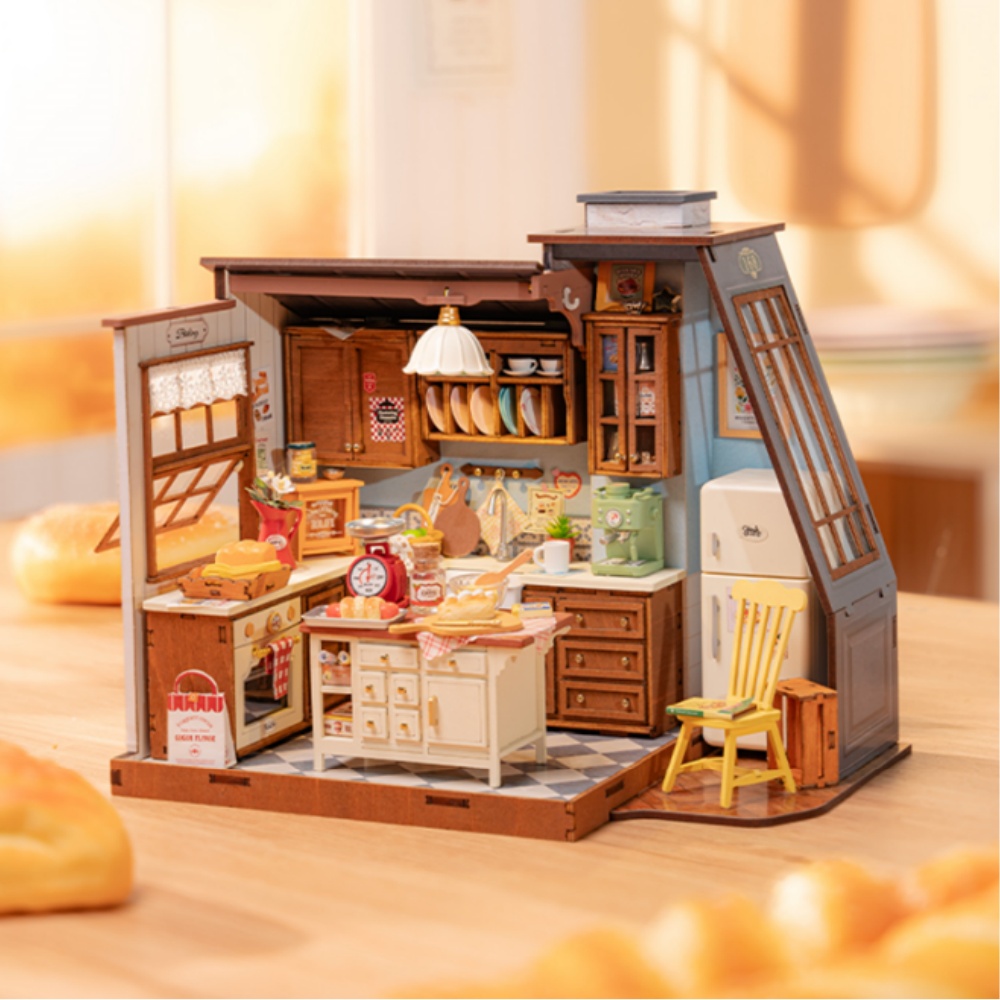 Kit de Casa de Bonecas em Mini - Baking Kitchen Robotime avaliação e preço
