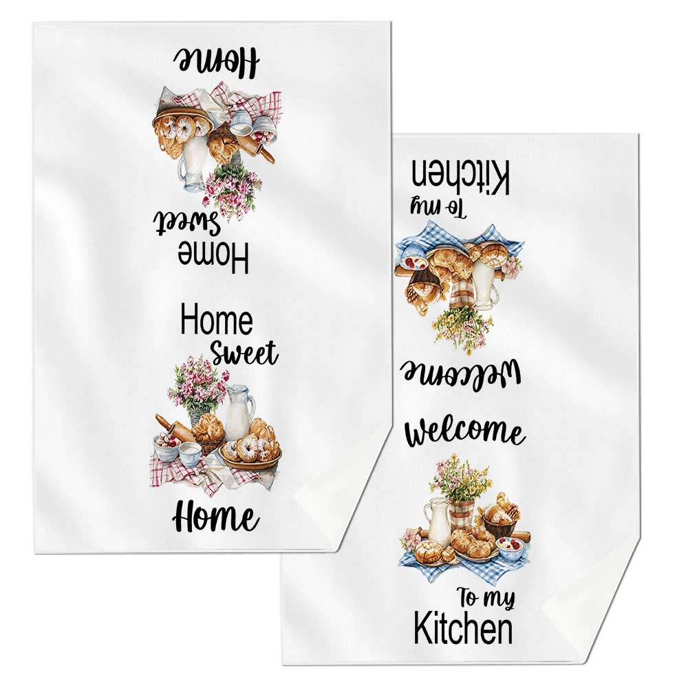 Jit 2 peças de panos de prato  - Kitchen Baking Quotes avaliação e preço