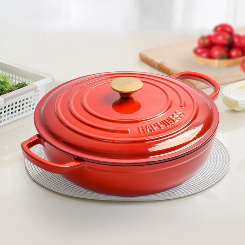 Forno holandês redondo de ferr - Bread Baking Kitchen Utensils avaliação e preço