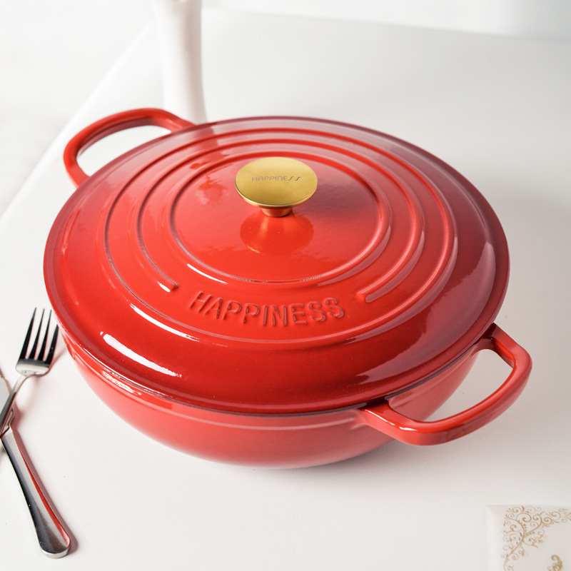 Forno holandês redondo de ferr - Bread Baking Kitchen Utensils avaliação e preço
