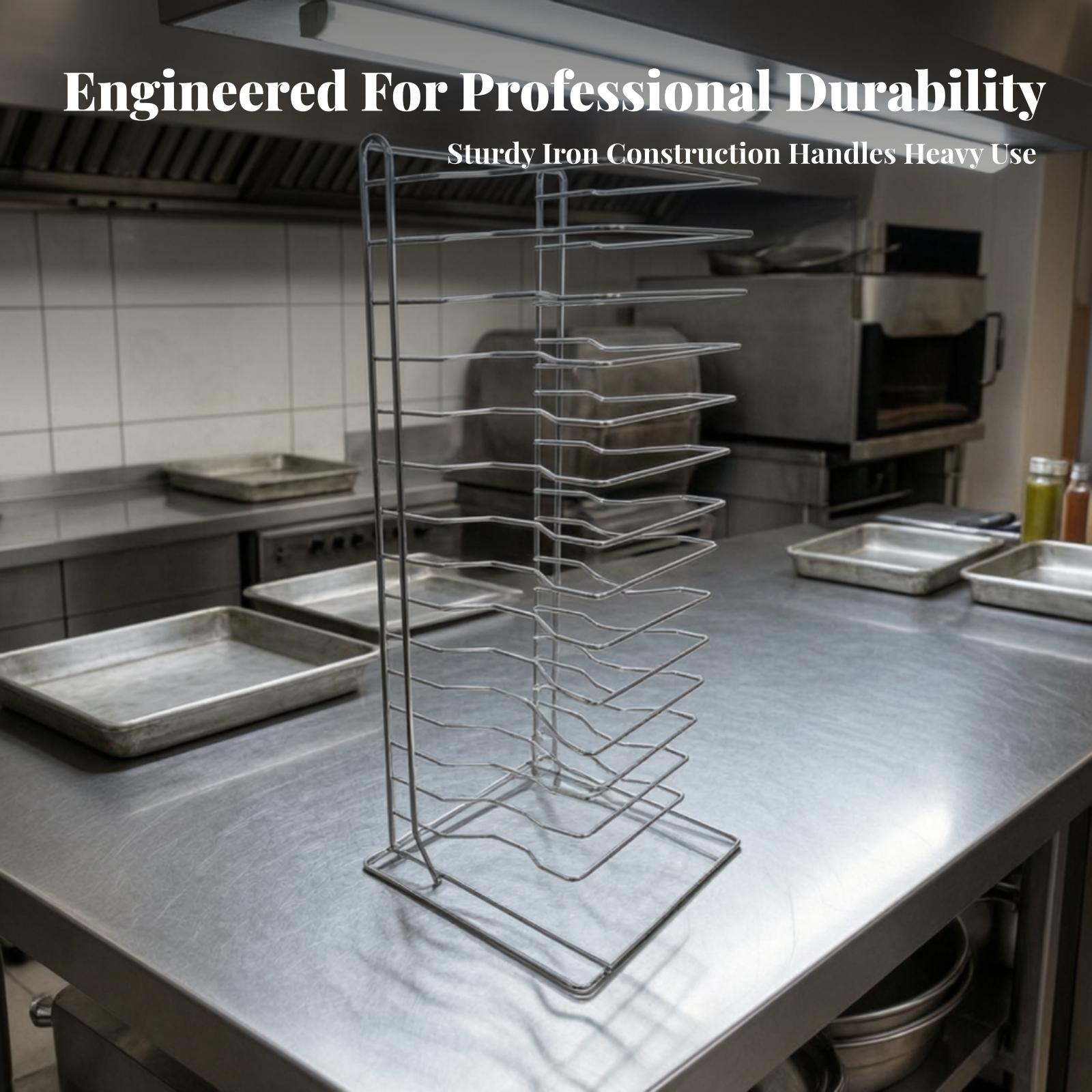 Suporte Vertical para Resfriam - Kitchen Baking Pan Organizer avaliação e preço