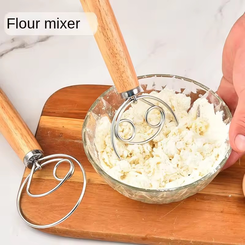 Batedor de Massa em Aço Inoxid - Bread Baking Kitchen Utensils avaliação e preço